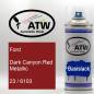 Preview: Ford, Dark Canyon Red Metallic, 23 / 6103: 400ml Sprühdose, von ATW Autoteile West.